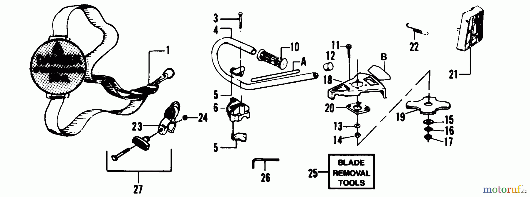  Poulan / Weed Eater Motorsensen, Trimmer 1700A - Weed Eater String Trimmer WEED BLADE ADAPTER KIT #701566
