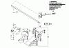 Poulan / Weed Eater 1720 - Weed Eater String Trimmer Ersatzteile DRIVE SHAFT, GEAR HOUSING, & HANDLEBAR
