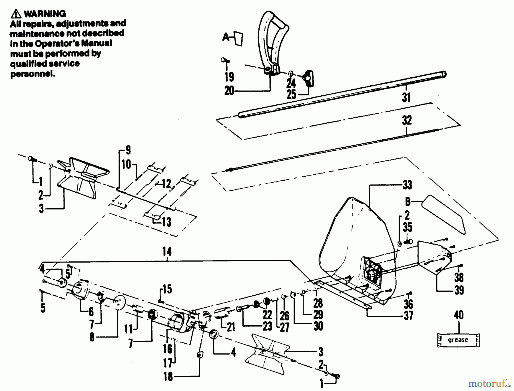 Poulan / Weed Eater Motorsensen, Trimmer 1740 - Weed Eater String Trimmer SNOW SHOVEL ATTACHMENT