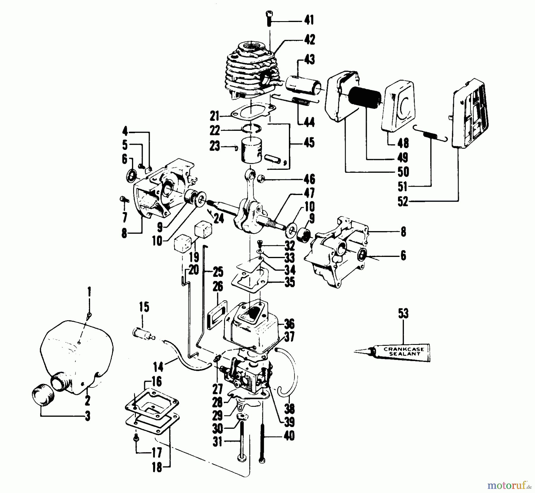  Poulan / Weed Eater Motorsensen, Trimmer 2620 - Weed Eater String Trimmer POWER UNIT