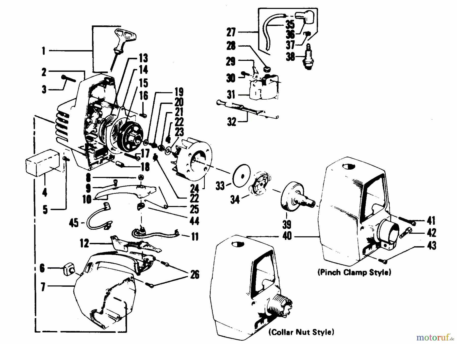  Poulan / Weed Eater Motorsensen, Trimmer 2620 - Weed Eater String Trimmer STARTER & SHROUDS