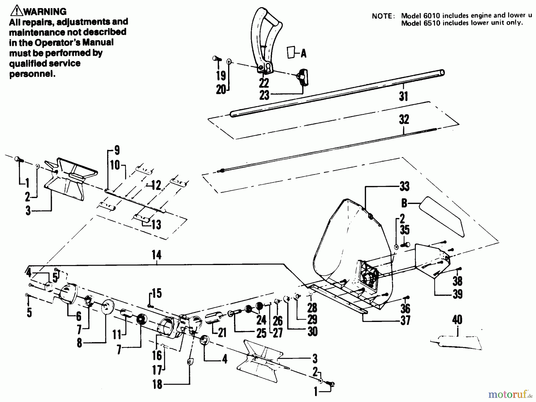 Poulan / Weed Eater Motorsensen, Trimmer 6510 - Weed Eater String Trimmer SHOVEL ASSEMBLY