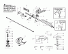 Poulan / Weed Eater BC24W - Weed Eater String Trimmer Ersatzteile Handle, Driveshaft & Cutting Head