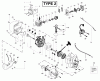 Poulan / Weed Eater BC2500LE (Type 2) - Weed Eater String Trimmer Ersatzteile Engine Assembly Engine Assembly Type 2
