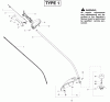 Poulan / Weed Eater FX26 (Type 1) - Weed Eater Featherlite Extreme String Trimmer Ersatzteile Shaft Type 1