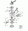 Poulan / Weed Eater GTI19T - Weed Eater String Trimmer Ersatzteile CARBURETOR WA-298A FOR TYPES 2 & 3