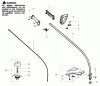 Poulan / Weed Eater PP110 - Poulan Pro String Trimmer Ersatzteile Drive Shaft & Cutting Head