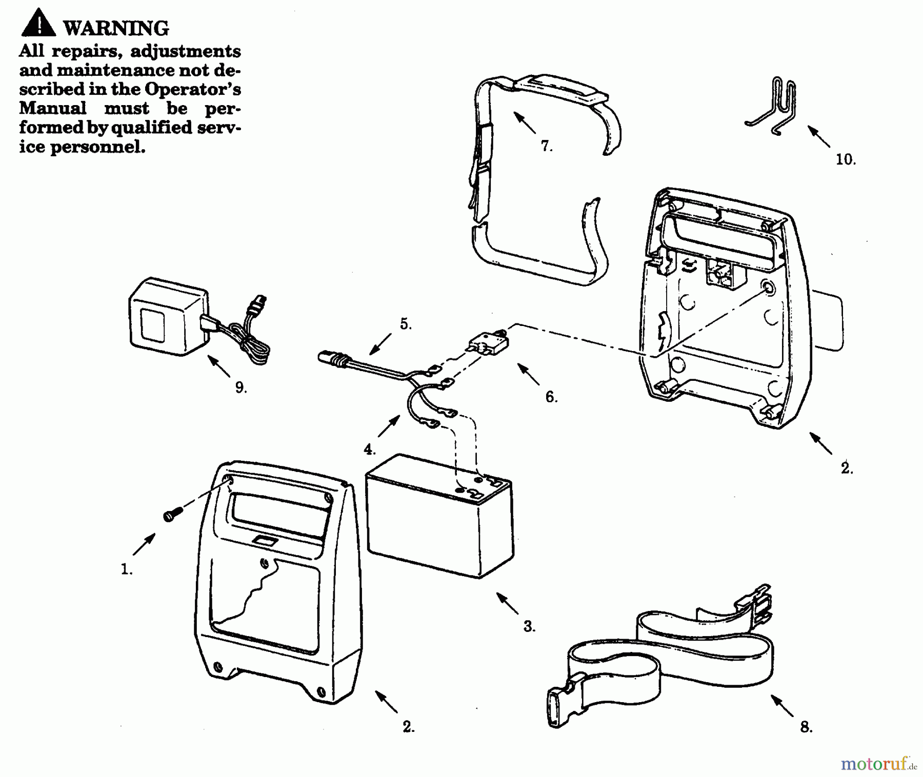 Poulan / Weed Eater Motorsensen, Trimmer PP12 - Poulan Pro Electric Trimmer BATTERY PAC ASSEMBLY