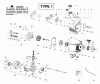Poulan / Weed Eater PPB150E (Type 1) - Poulan Pro String Trimmer Ersatzteile Engine Assembly Type 1