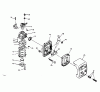 Poulan / Weed Eater PPC25 - Poulan Pro String Trimmer Ersatzteile CARBURETOR & AIR CLEANER #216831S, & 216832S