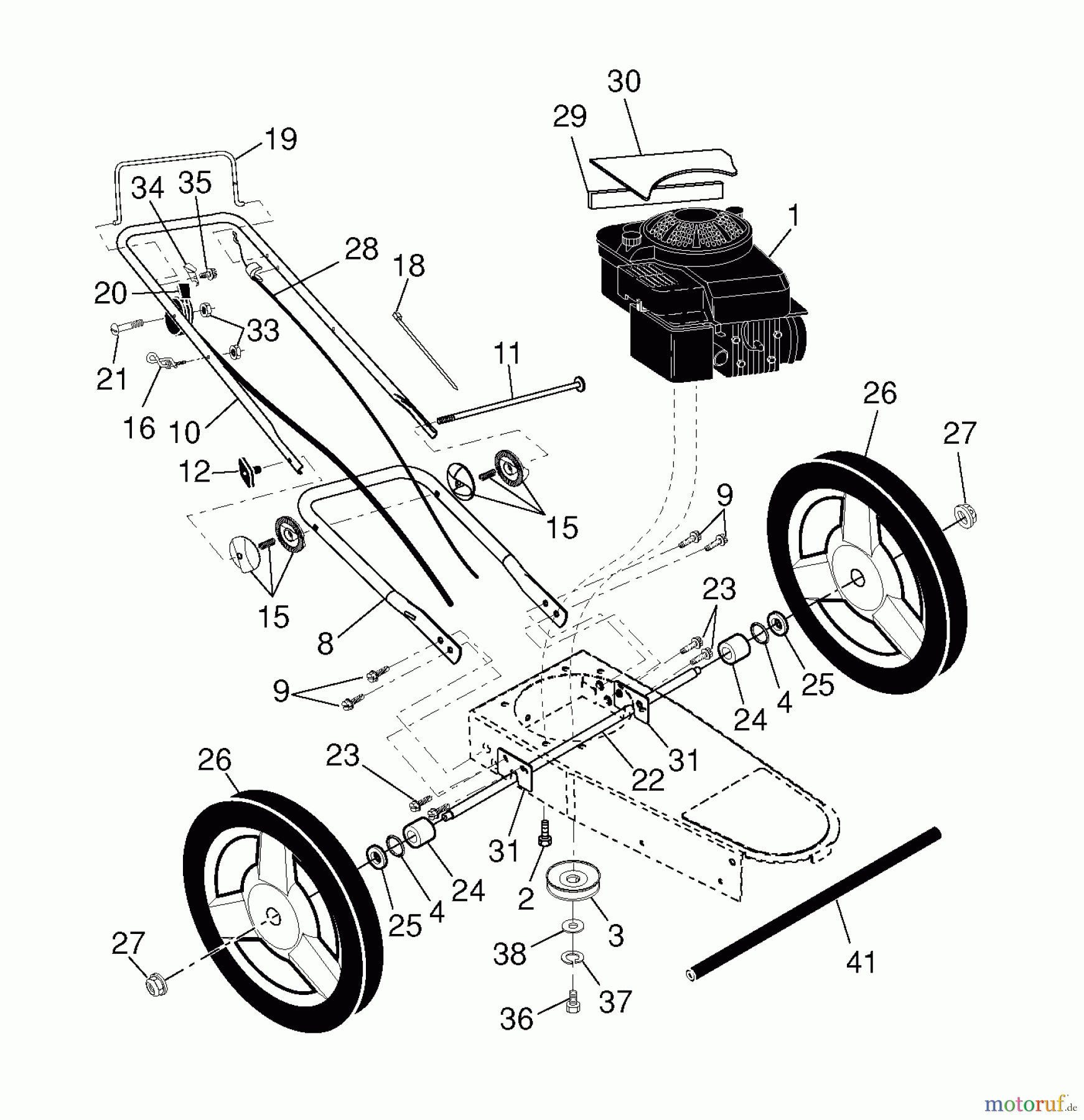  Poulan / Weed Eater Motorsensen, Trimmer PR22WT (96172000900) - Poulan Pro String Trimmer (2013-01) FRAME