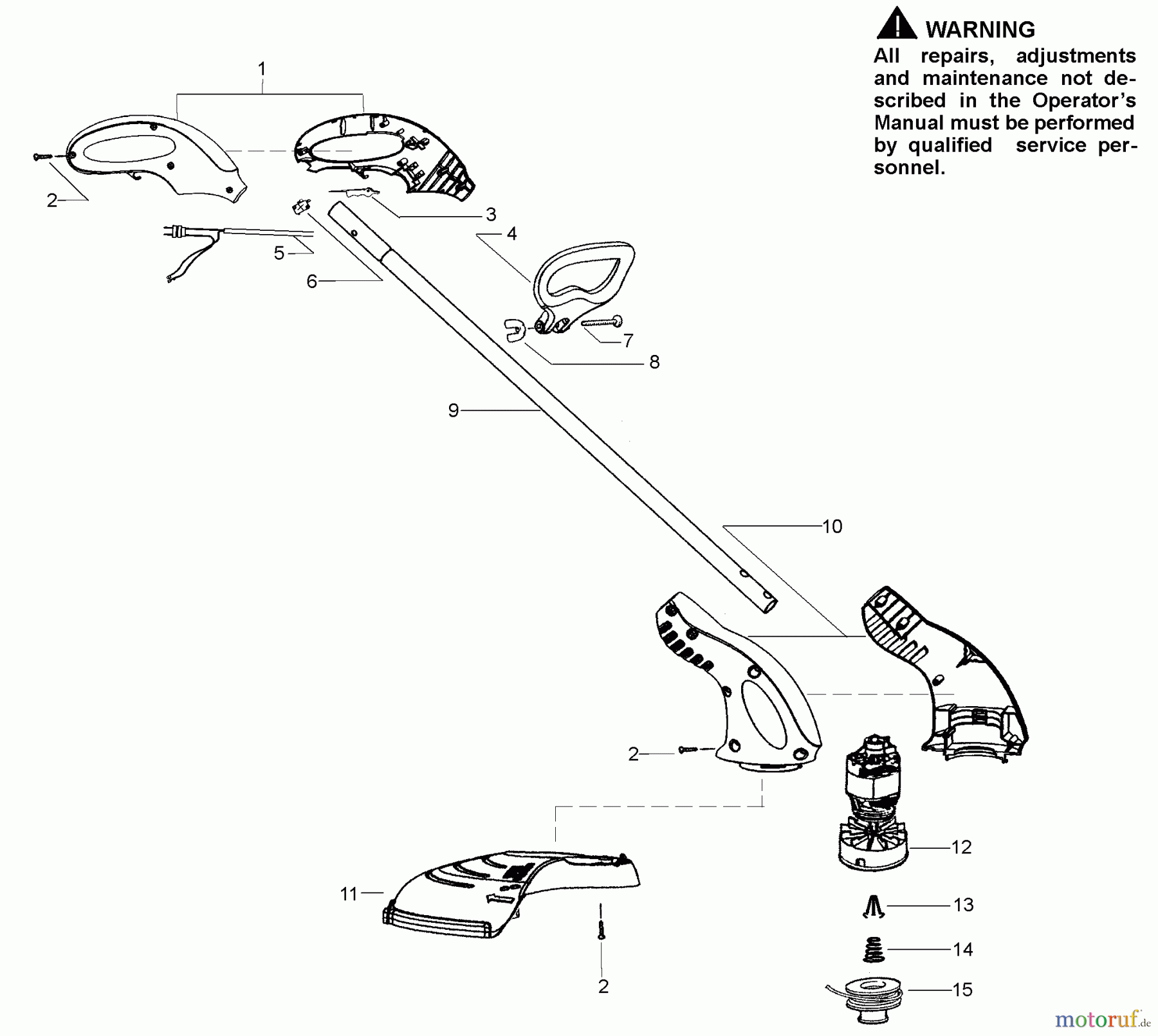 Poulan / Weed Eater Motorsensen, Trimmer RT10 - Weed Eater Electric Trimmer Product Complete