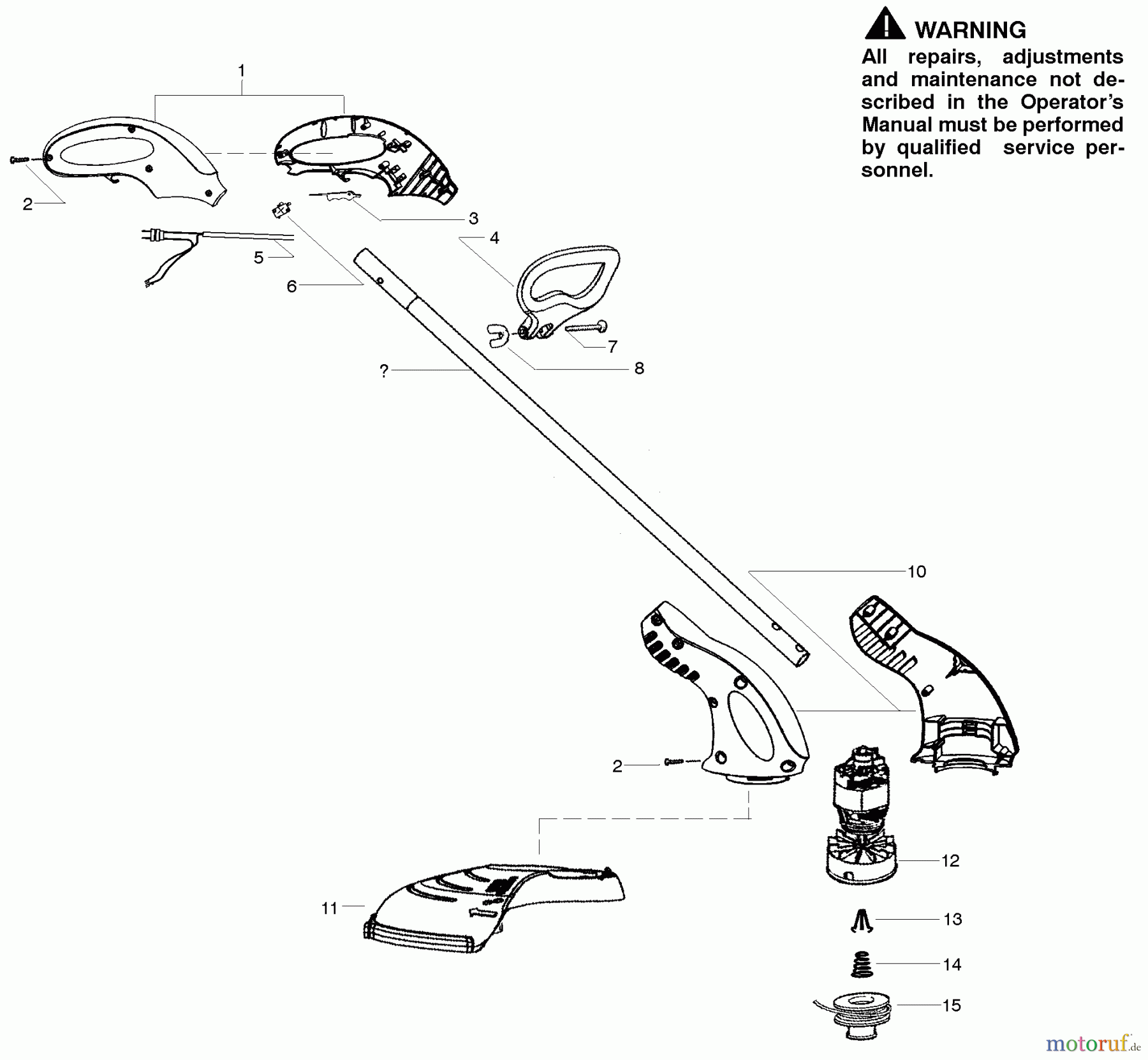 Poulan / Weed Eater Motorsensen, Trimmer RT112 - Weed Eater Electric Trimmer Product Complete