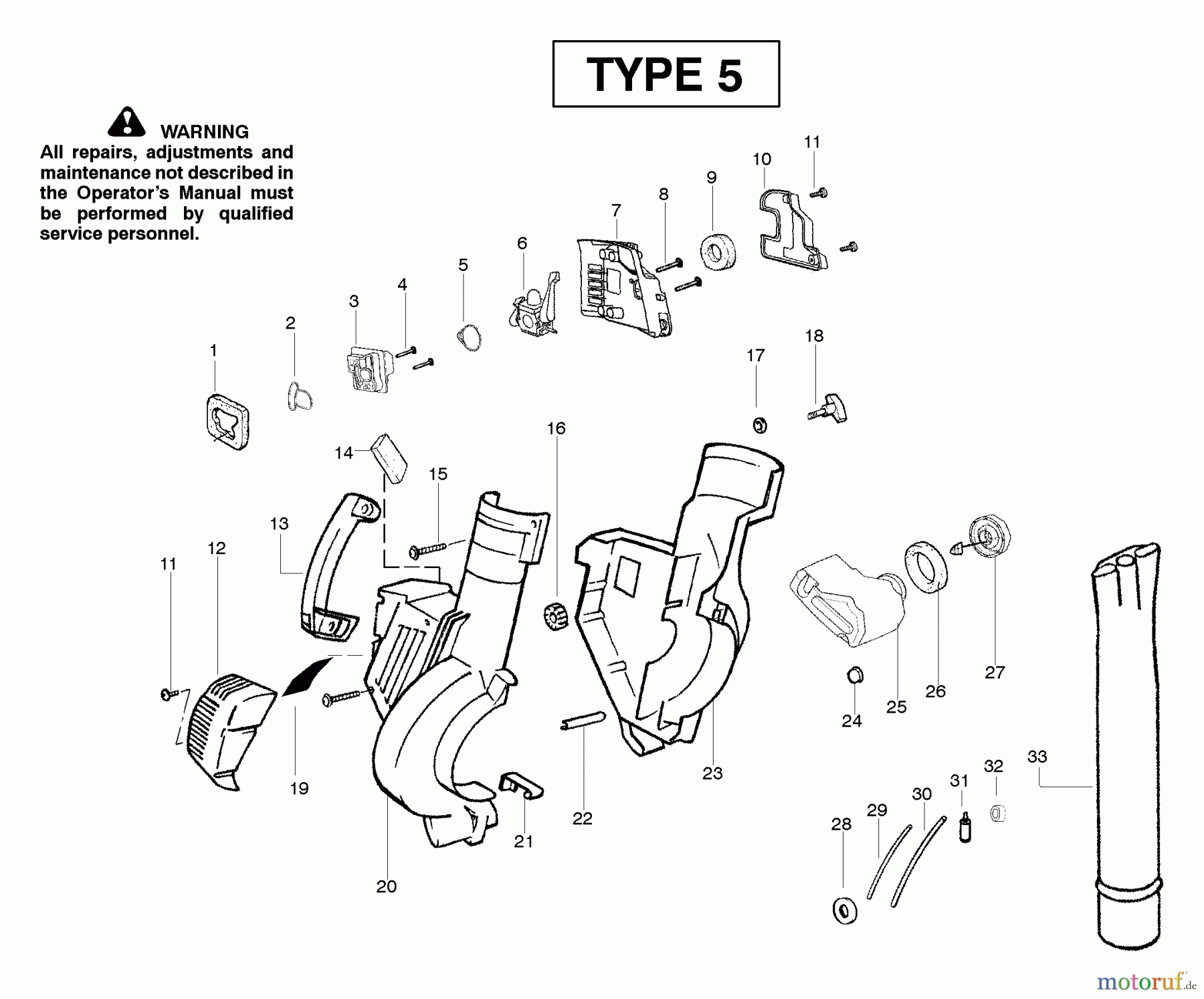  Poulan / Weed Eater Bläser / Sauger / Häcksler / Mulchgeräte PPB2000LE (Type 5) - Poulan Pro Blower Handle & Blower Assembly