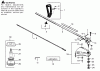 Poulan / Weed Eater SST45 - Weed Eater Featherlite String Trimmer Ersatzteile Driveshaft & Cutting Head