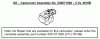 Poulan / Weed Eater TE450CXL LE (Type 1) - Poulan String Trimmer Ersatzteile Carburetor Assembly (C1U-W10B) P/N 530071628