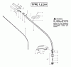 Poulan / Weed Eater TE450CXL LE (Type 1) - Poulan String Trimmer Ersatzteile Driveshaft & Cutting Head