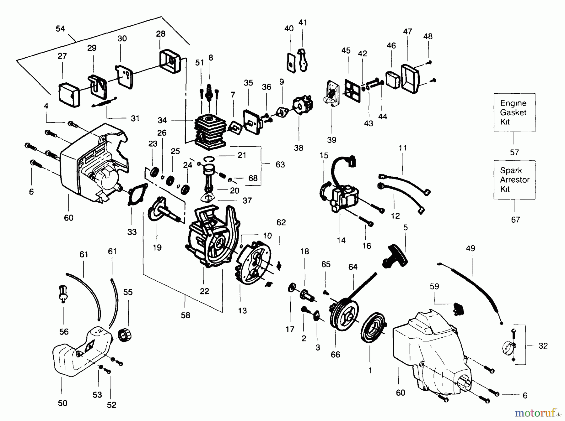 Poulan / Weed Eater Motorsensen, Trimmer WildThing - Weed Eater String Trimmer Power Unit