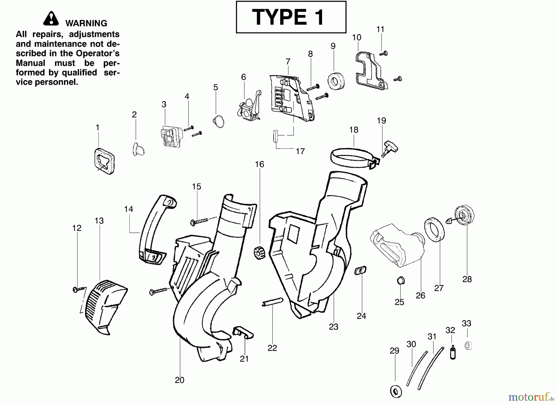 Poulan / Weed Eater Bläser / Sauger / Häcksler / Mulchgeräte PPBVM200LE (Type 1) - Poulan Pro Blower Housing Assembly Type 1