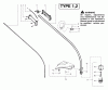 Poulan / Weed Eater XT250LE (Type 1) - Weed Eater String Trimmer Ersatzteile Handle & Shaft Assembly