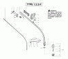 Poulan / Weed Eater XT300 (Type 3) - Weed Eater String Trimmer Ersatzteile Handle & Shaft Assembly