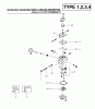Poulan / Weed Eater XT400 (Type 4) - Weed Eater String Trimmer Ersatzteile Carburetor Assembly (Walbro WA226) P/N 530069754, (Zama C1U-W7) P/N 530069971