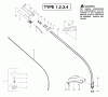 Poulan / Weed Eater XT400 (Type 4) - Weed Eater String Trimmer Ersatzteile Handle & Shaft Assembly