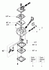 Poulan / Weed Eater SB180BV - Weed Eater Blower Ersatzteile Carburetor Assembly WT141A #530069644