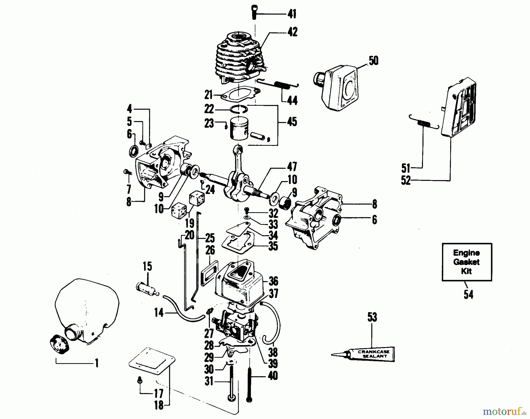 Poulan / Weed Eater Motorsensen, Trimmer YP110 - Weed Eater String Trimmer POWER UNIT