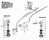 Poulan / Weed Eater YP115 - Weed Eater String Trimmer Ersatzteile CUTTING HEAD & DRIVE SHAFT