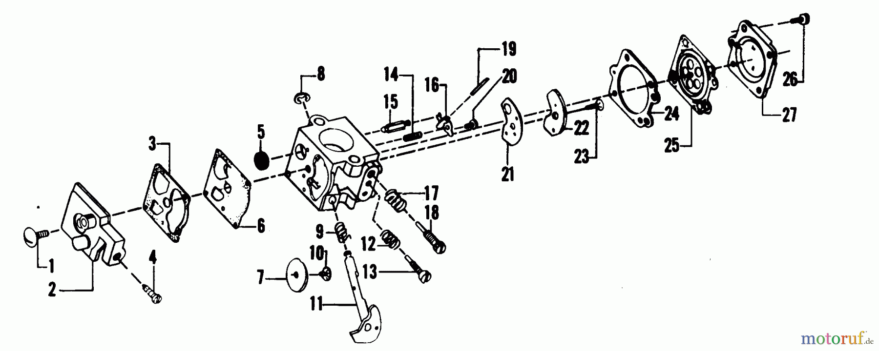 Poulan / Weed Eater Motorsensen, Trimmer YP130 - Weed Eater String Trimmer CARBURETOR WA-149