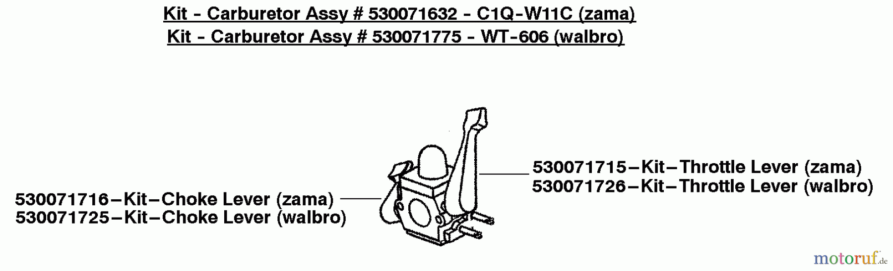 Poulan / Weed Eater Bläser / Sauger / Häcksler / Mulchgeräte SM400 (Type 3) - Poulan Pro Blower Kit - Carburetor Assy