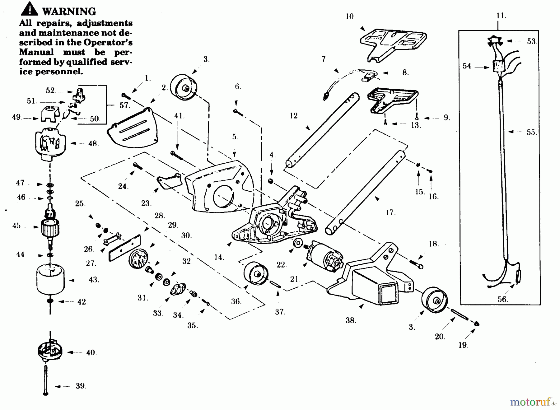Poulan / Weed Eater Kantenschneider 975-00 - Paramount Electric Edger EDGER/BRUSHCUTTER ASSEMBLY