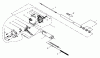 Shindaiwa AHS2510 - Articulating Hedge Trimmer Ersatzteile Outer Tube, Throttle Lever