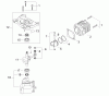 Shindaiwa DH231 - Hedge Trimmer, Dual-Sided, S/N: T09111001001 - T09111999999 Ersatzteile Crankcase, Cylinder, Piston