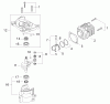 Shindaiwa DH231 - Hedge Trimmer, Dual-Sided, S/N: T09213001001 - T09213999999 Ersatzteile Crankcase, Cylinder, Piston