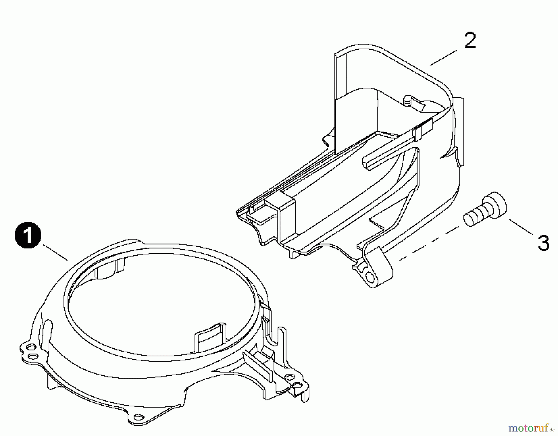 Shindaiwa Heckenscheren HT232 - Shindaiwa Hedge Trimmer, Single-Sided, S/N: T25113001001 - T25113999999 Engine Cover / Fan Cover