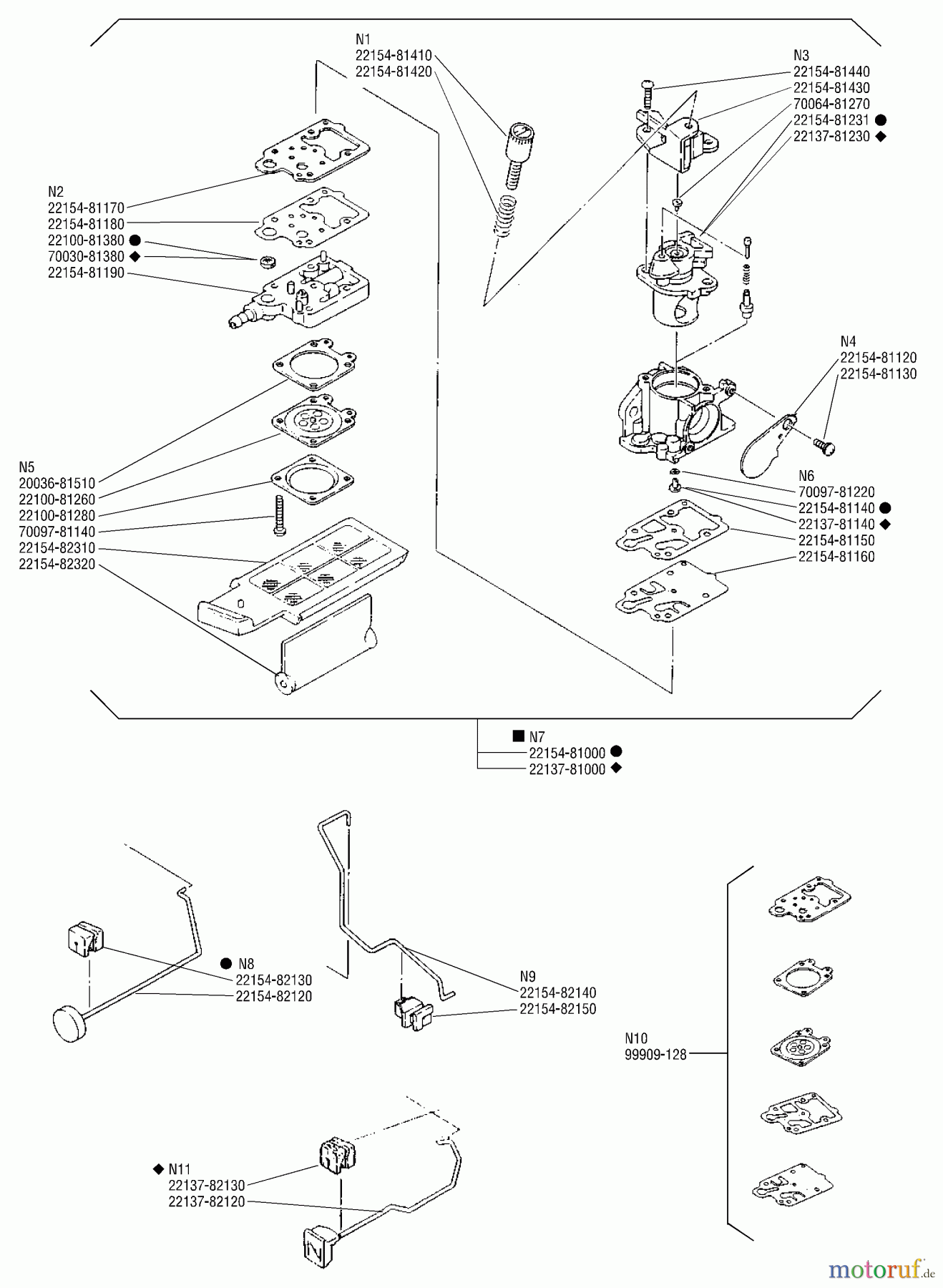 Shindaiwa Sägen, Motorsägen 300S - Shindaiwa Chainsaw Carburetor