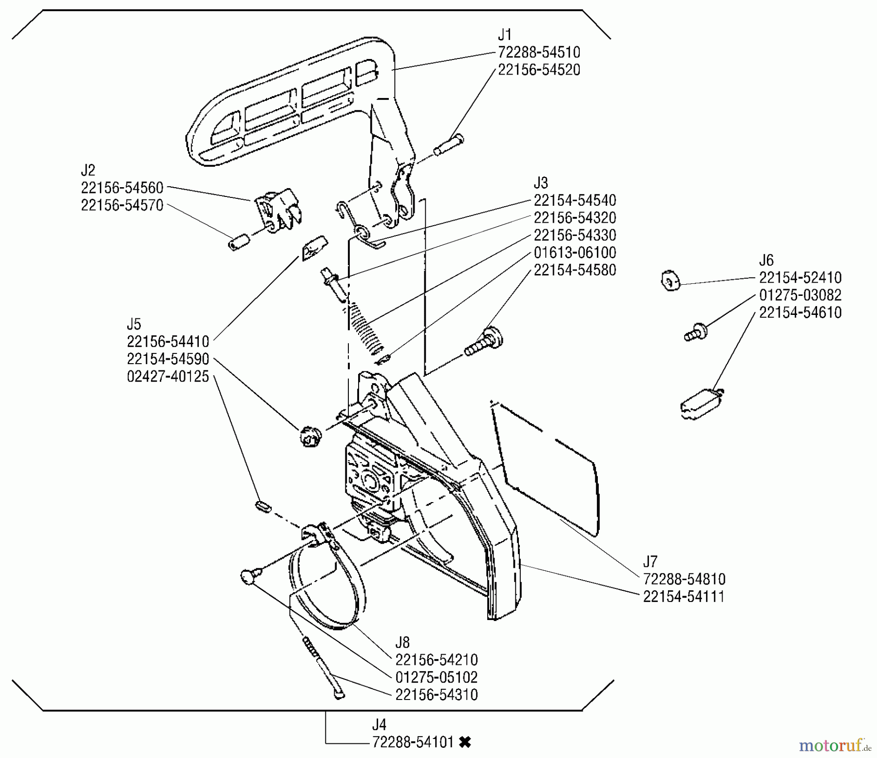 Shindaiwa Sägen, Motorsägen 300 - Shindaiwa Chainsaw Clutch Cover, Brake