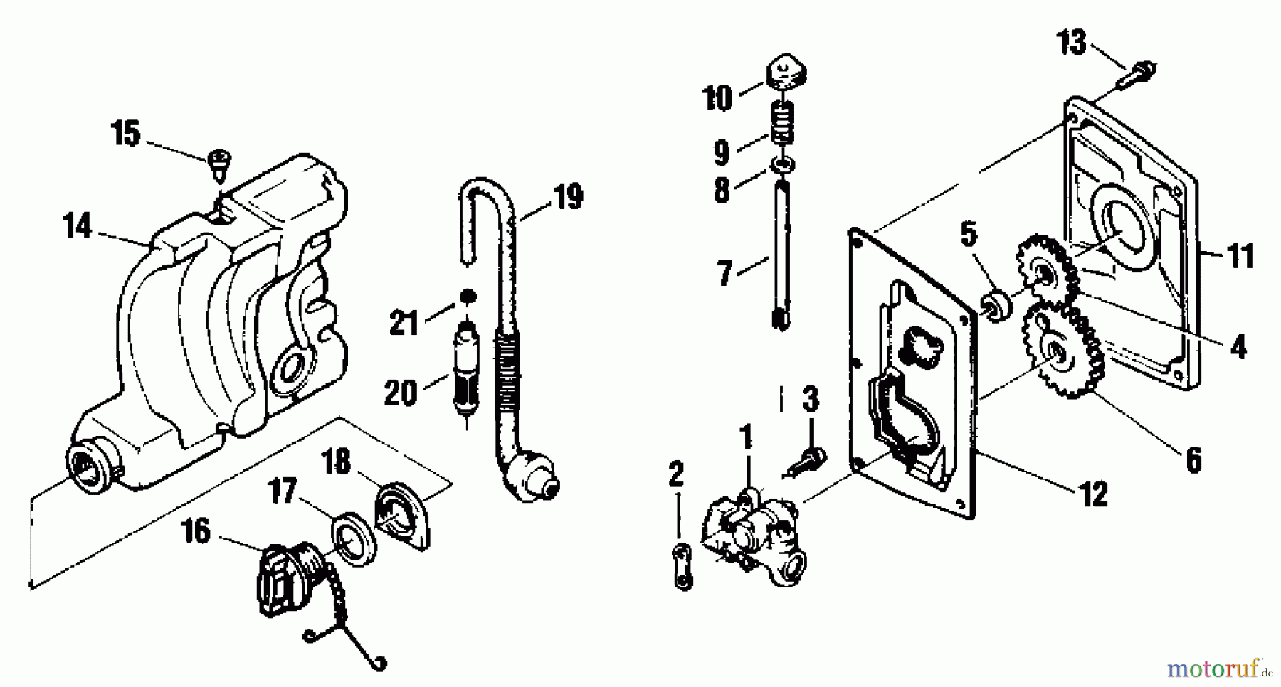 Shindaiwa Sägen, Motorsägen 415 - Shindaiwa Chainsaw Oil Pump