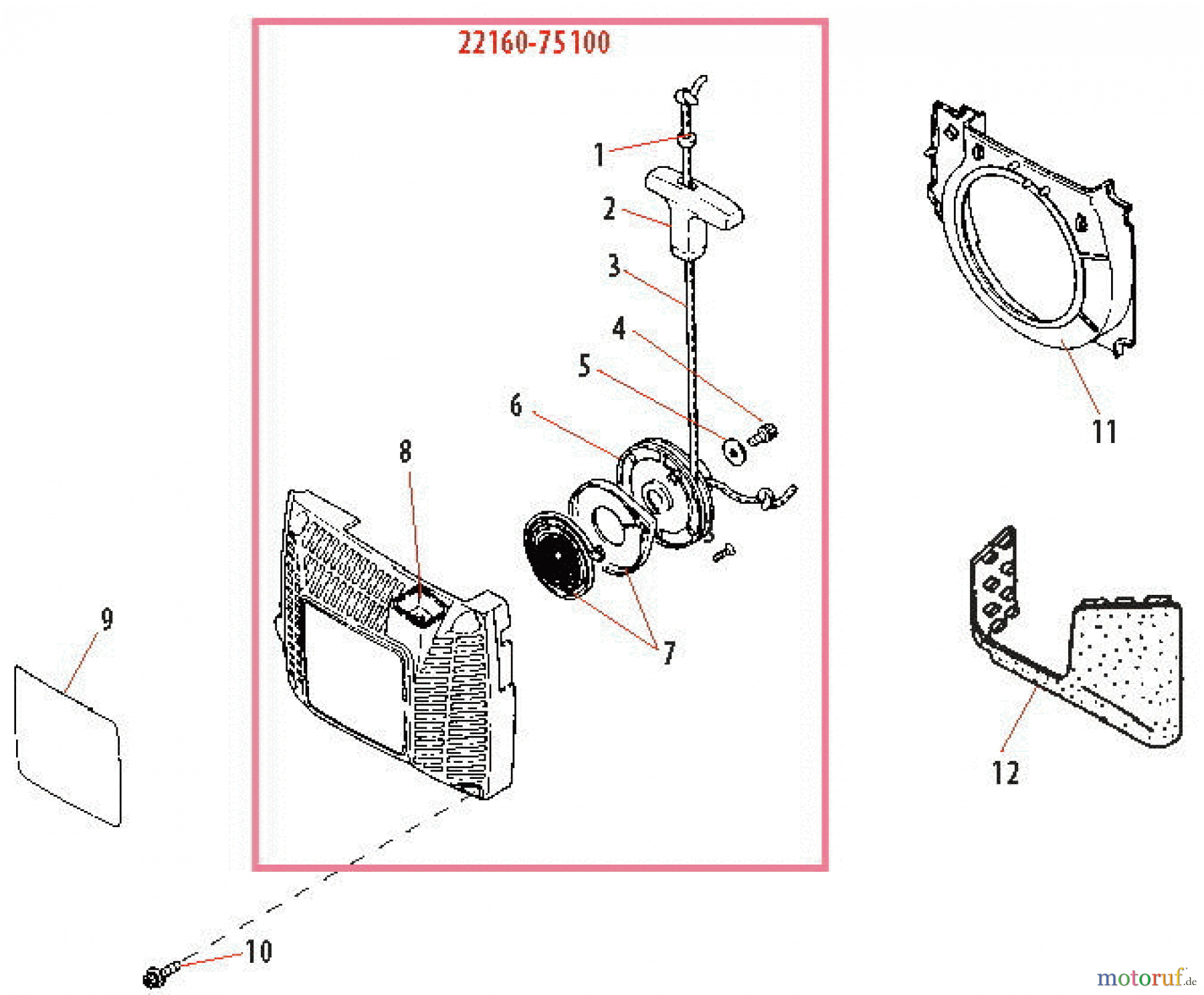 Shindaiwa Sägen, Motorsägen 488P - Shindaiwa Chainsaw Starter