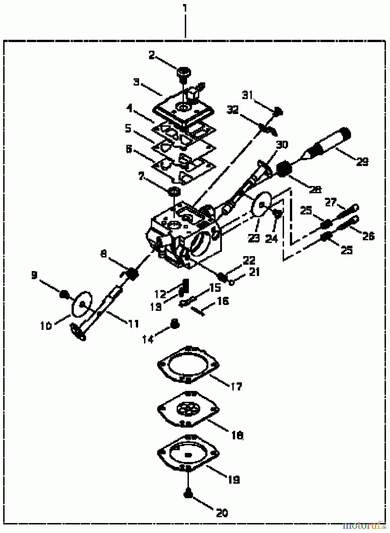 Shindaiwa Sägen, Motorsägen 488P - Shindaiwa Chainsaw, Carburetor