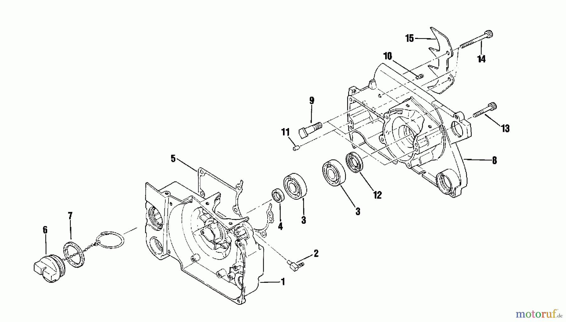 Shindaiwa Sägen, Motorsägen 680 - Shindaiwa Chainsaw Crankcase