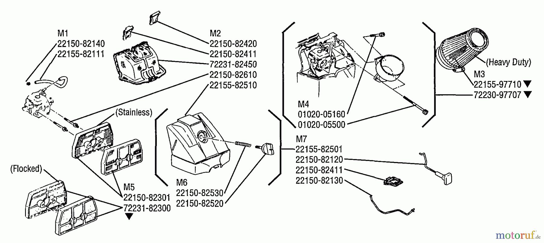 Shindaiwa Sägen, Motorsägen 695 - Shindaiwa Chainsaw Filters