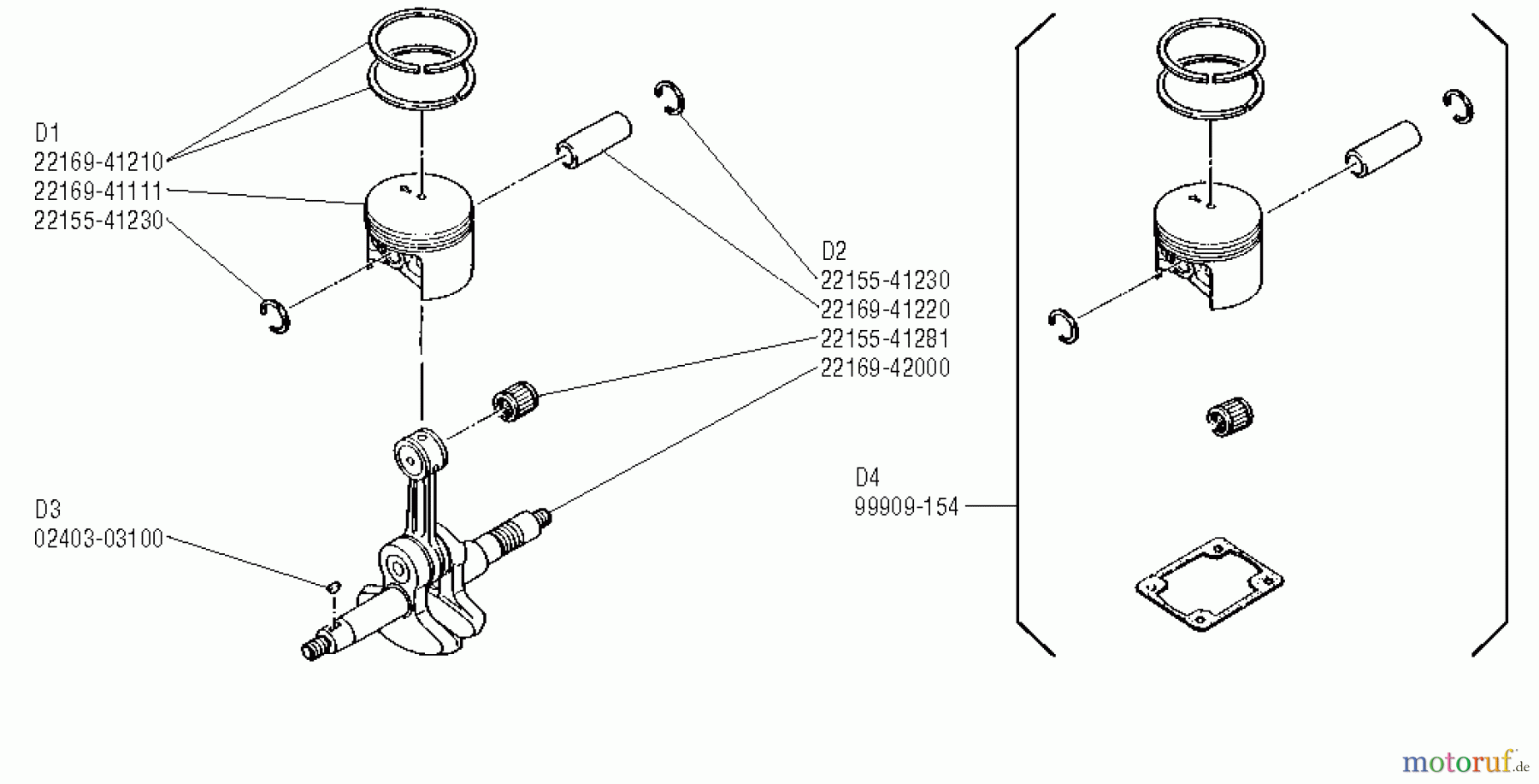 Shindaiwa Sägen, Motorsägen 757 - Shindaiwa Chainsaw Piston