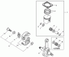 Shindaiwa ES726 - Power Sprayer, Back Pack, S/N: 9029001 - 9039900 Ersatzteile Clutch, Piston