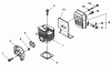 Shindaiwa ES726 - Power Sprayer, Back Pack, S/N: 9029001 - 9039900 Ersatzteile Cylinder / Intake / Muffler
