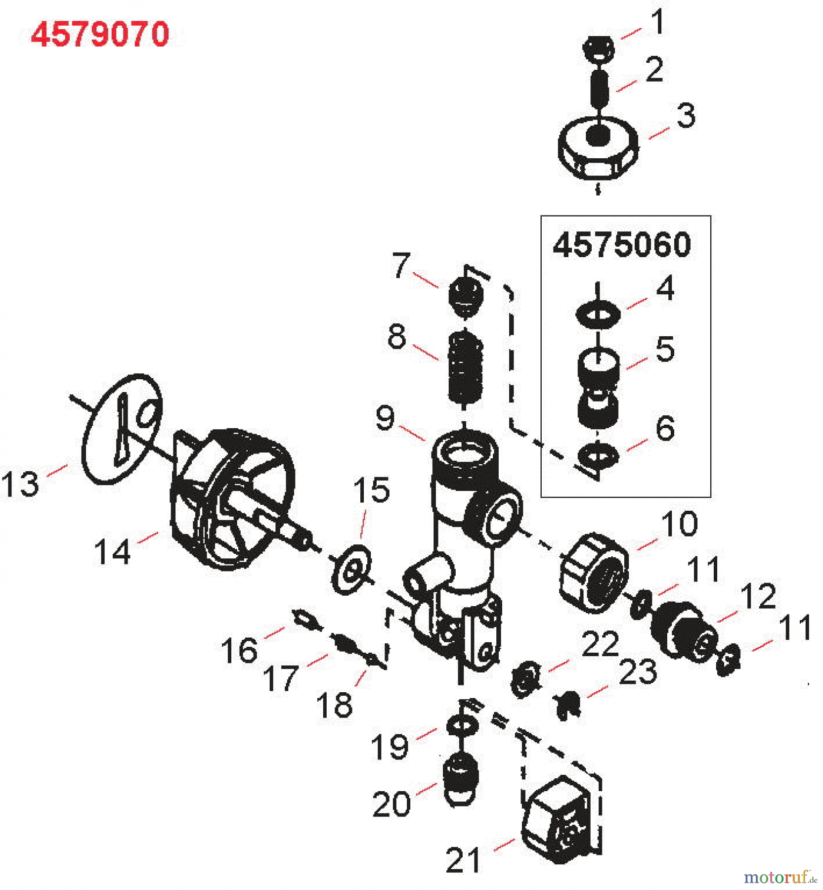 Shindaiwa Sprühgeräte ES726 - Shindaiwa Power Sprayer, Back Pack, S/N: 9029001 - 9039900 Dial Valve