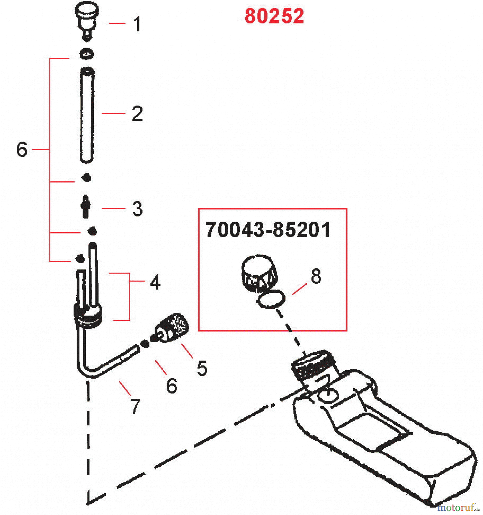 Shindaiwa Sprühgeräte ES726 - Shindaiwa Power Sprayer, Back Pack, S/N: 9029001 - 9039900 Fuel Tank