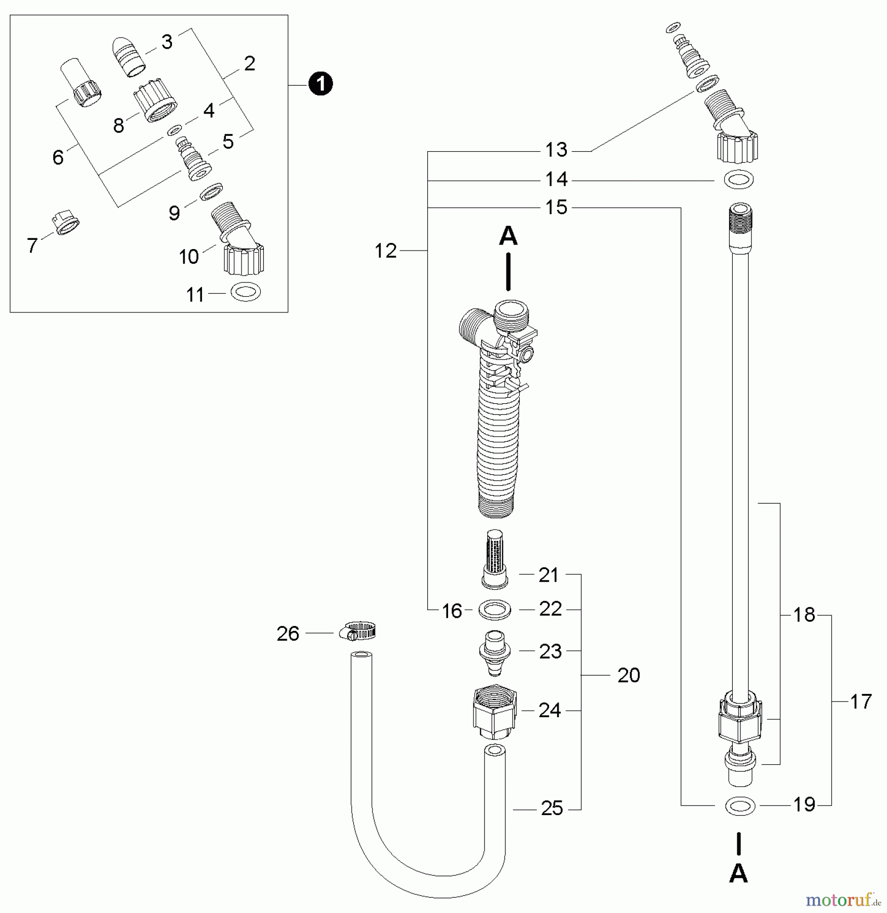  Shindaiwa Sprühgeräte SP40BPS - Shindaiwa Manual Sprayer, Nozzles, Wand, Hose